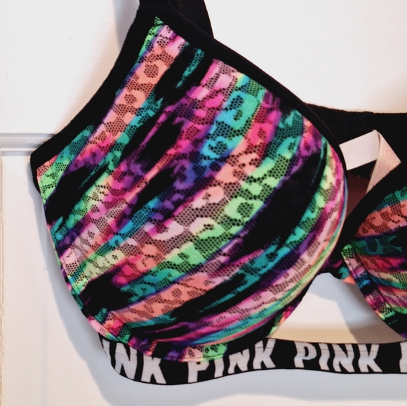 Victoria's Secret PINK lace ovelay push-up bra - Picture 2 of 8